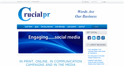 Desktop Screenshot of crucialpr.co.uk